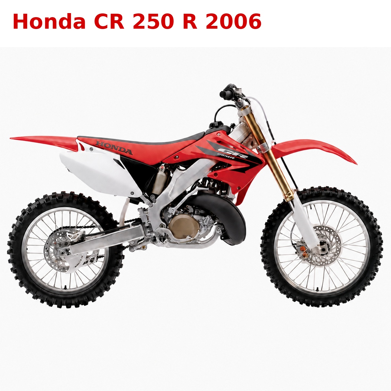 Honda CR 250 R 2006 vista lateral y recambios compatibles
