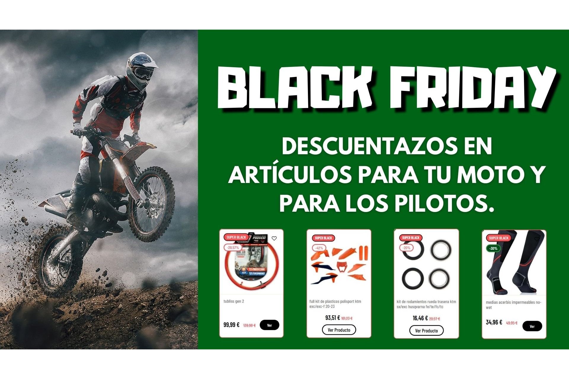 Black Friday en Moremoto - Descuentos en artículos Offroad