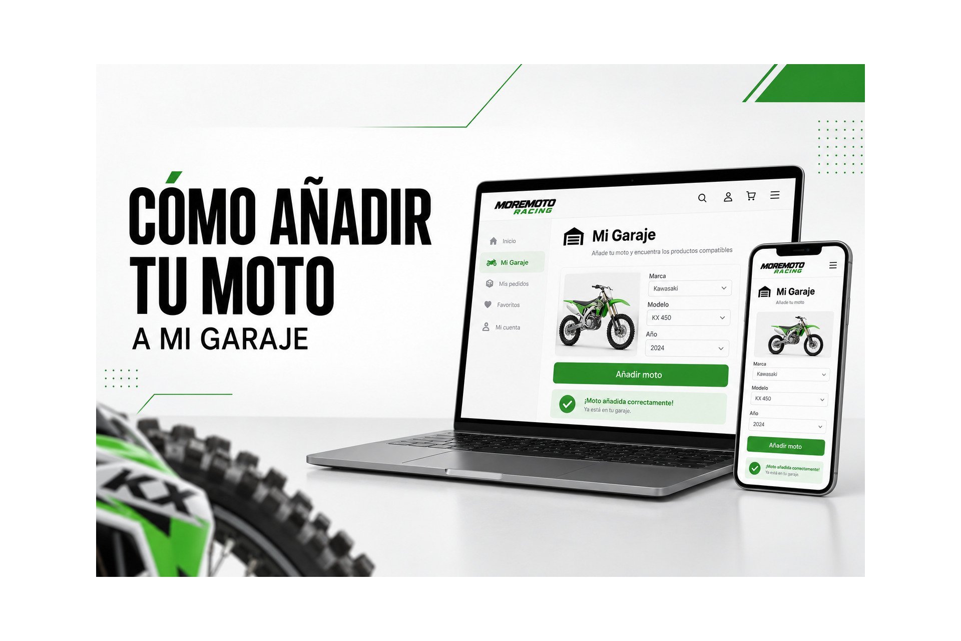 Cómo añadir tu moto a Mi Garaje y encontrar recambios, ficha técnica y consejos