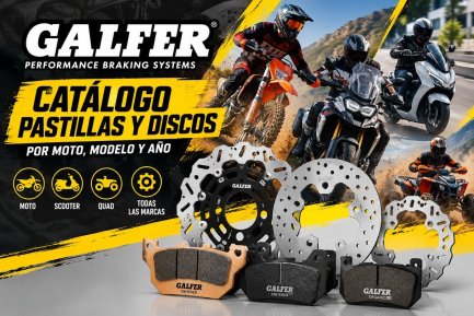 Catálogo GALFER: pastillas y discos de freno por moto, modelo y año