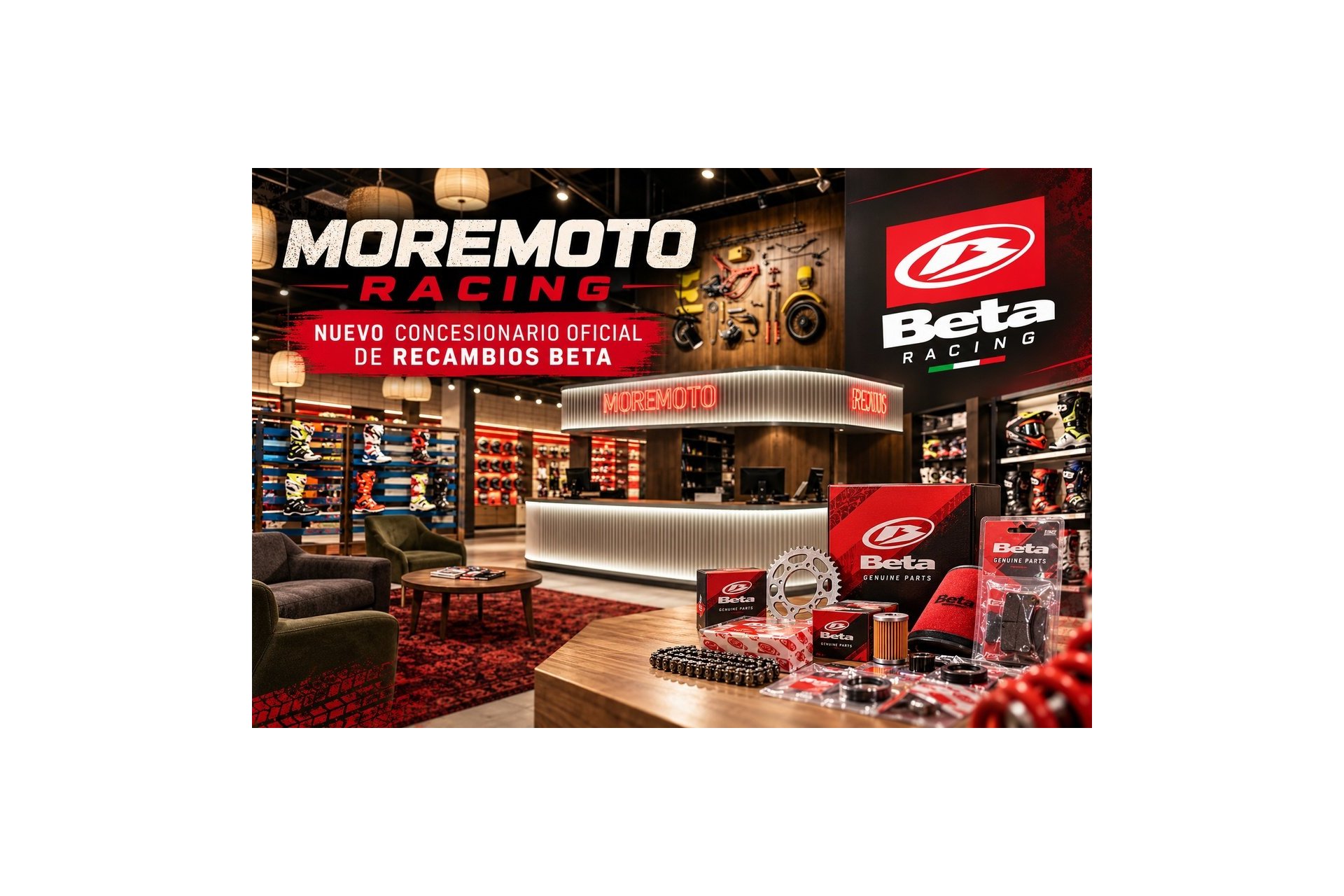 Moremoto Racing, nuevo concesionario oficial de recambios Beta