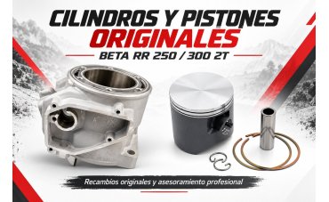 Cilindros y pistones originales Beta RR 250 y 300 2T