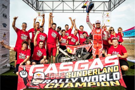 Sam Sunderland, Campeón del Mundo de Rally-Raid con GasGas Sam Sunderland, Campeón del Mundo de Rally-Raid con GasGas